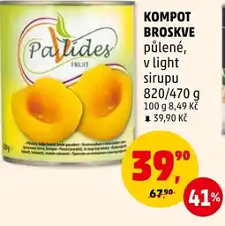 Penny Market KOMPOT BROSKVE nabídka