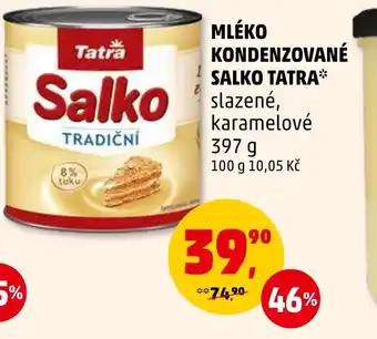 Penny Market MLÉKO KONDENZOVANÉ SALKO TATRA nabídka