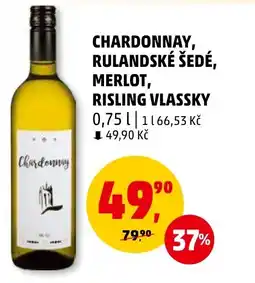 Penny Market CHARDONNAY, RULANDSKÉ ŠEDÉ, MERLOT, RISLING VLASSKY 0,75 L nabídka