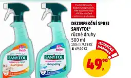 Penny Market DEZINFEKČNÍ SPREJ SANYTOL nabídka