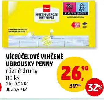 Penny Market VÍCEÚČELOVÉ VLHČENÉ UBROUSKY PENNY nabídka