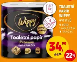 Penny Market TOALETNÍ PAPÍR WIPPY nabídka