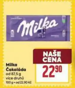 Billa Milka Čokoláda nabídka