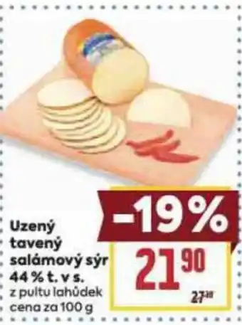 Billa Uzený tavený salámový sýr 44% t. v s. nabídka