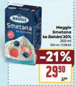 Billa Meggle Smetana ke šlehání 30% nabídka