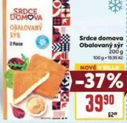 Billa Srdce domova Obalovaný sýr 200 g nabídka