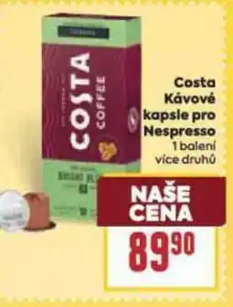 Billa Costa Κάνονέ kapsle pro Nespresso nabídka