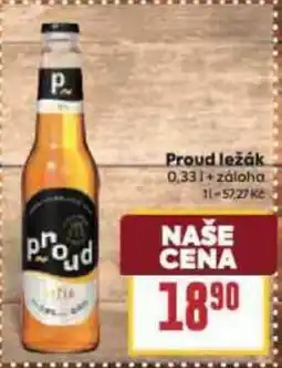 Billa Proud ležák 0,33L nabídka