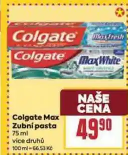 Billa Colgate Max Zubní pasta nabídka