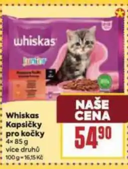 Billa Whiskas Kapsičky pro kočky nabídka