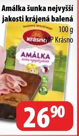 Partner Maloobchodní síť Amálka šunka nejvyšší jakosti krájená balená nabídka
