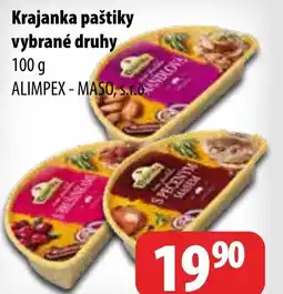 Partner Maloobchodní síť Krajanka paštiky vybrané druhy nabídka