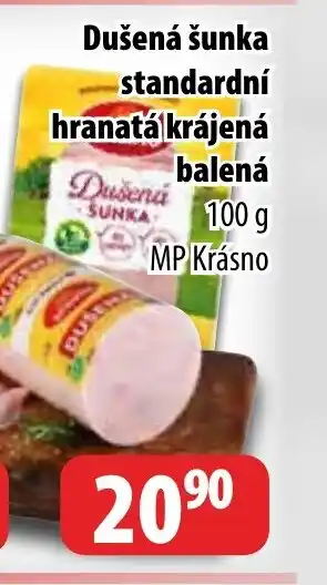 Partner Maloobchodní síť Dušená šunka standardní hranatá krájená balená nabídka