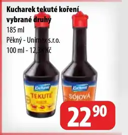 Partner Maloobchodní síť Kucharek tekuté koření vybrané druhy nabídka