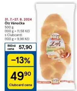Tesco Ölz Vánočka nabídka