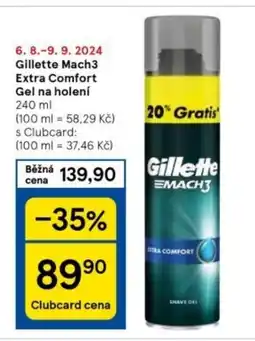 Tesco Gillette Mach3 Extra Comfort Gel na holení 240 ml nabídka
