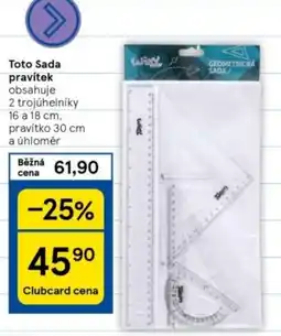 Tesco Toto Sada pravítek nabídka