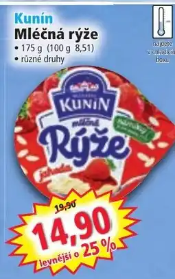 Norma Kunín Mléčná rýže nabídka