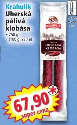 Norma Krahulik Uherská pálivá klobása nabídka