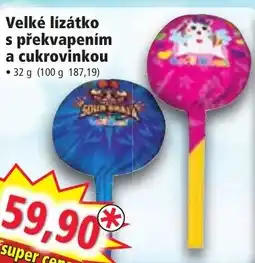 Norma Velké lízátko s překvapením a cukrovinkou nabídka