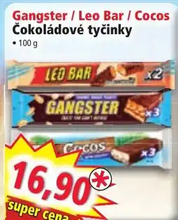 Norma Gangster / Leo Bar / Cocos Čokoládové tyčinky nabídka