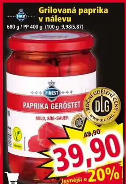 Norma Grilovaná paprika v nálevu nabídka