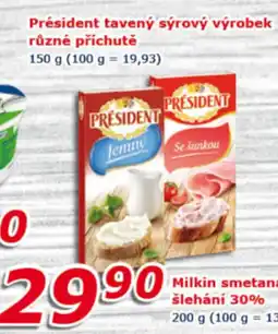 ESO MARKET Président tavený sýrový výrobek různé příchutě nabídka