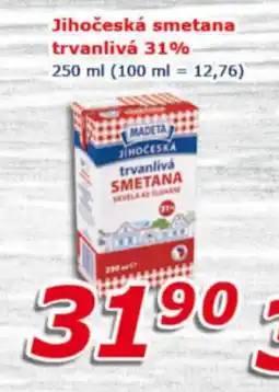 ESO MARKET Jihočeská smetana trvanlivá 31% nabídka
