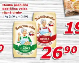 ESO MARKET Mouka pšeničná Babiččina volba různé druhy nabídka