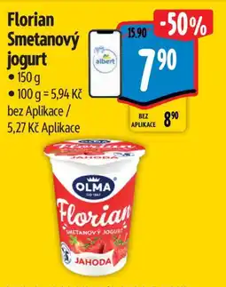 Albert Florian Smetanový jogurt nabídka