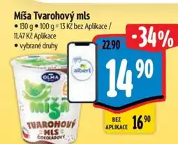 Albert Míša Tvarohový mls nabídka