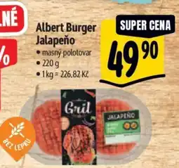 Albert Albert Burger Jalapeño nabídka