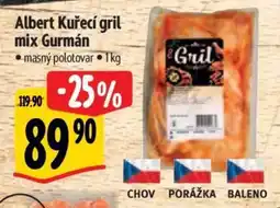 Albert Albert Kuřecí gril mix Gurmán nabídka