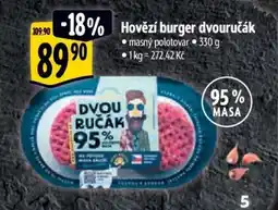 Albert Hovězí burger dvouručák nabídka