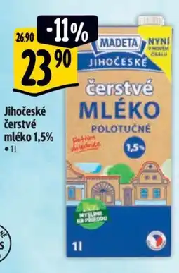 Albert Jihočeské čerstvé mléko 1,5% 1L nabídka