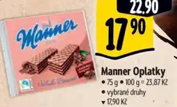 Albert Manner Oplatky nabídka