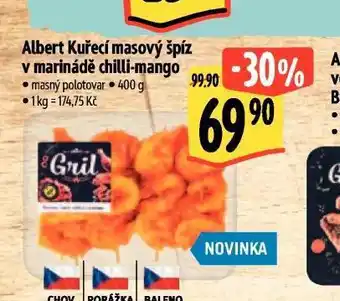Albert Albert kuřecí masový špíz v marinádě chilli - mango nabídka