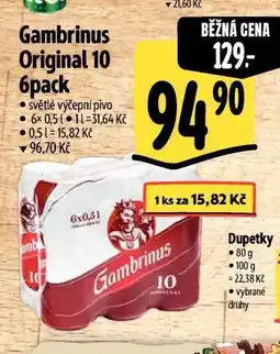 Albert Pivo gambrinus originál 10 nabídka