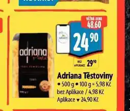 Albert Adriana těstoviny nabídka