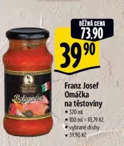 Albert Franz Josef Omáčka na těstoviny nabídka