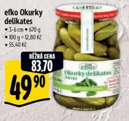 Albert efko Okurky delikates nabídka