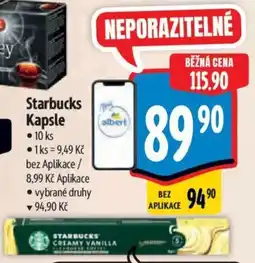 Albert Starbucks Kapsle nabídka