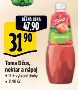 Albert Toma Džus, nektar a nápoj nabídka