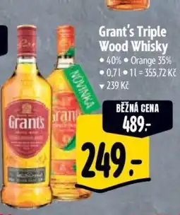 Albert Grant's Triple Wood Whisky nabídka