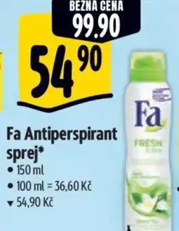 Albert Fa Antiperspirant sprej nabídka