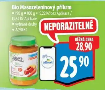 Albert Bio Masozeleninový příkrm nabídka