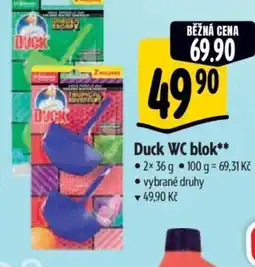 Albert Duck WC blok nabídka