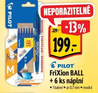 Albert PILOT Frixion BALL + 6 ks náplní nabídka