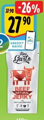 Albert Fine Gusto Jerky nabídka