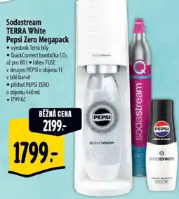 Albert Sodastream TERRA White Pepsi Zero Megapack nabídka